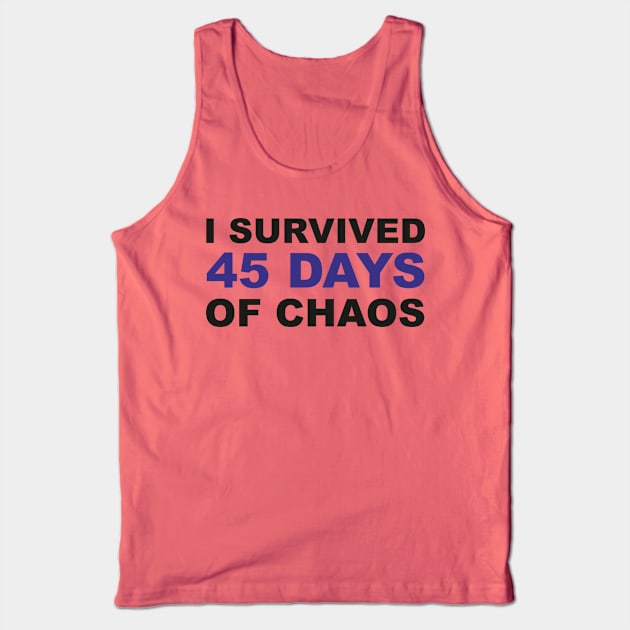 I survived 45 days of CHAOS! Tory Party in SHAMBLES Tank Top by F-for-Fab